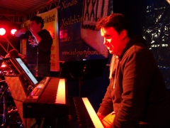 Backline - und Stefan steht